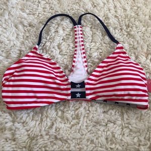 Red, White, and Blue Bikini Top